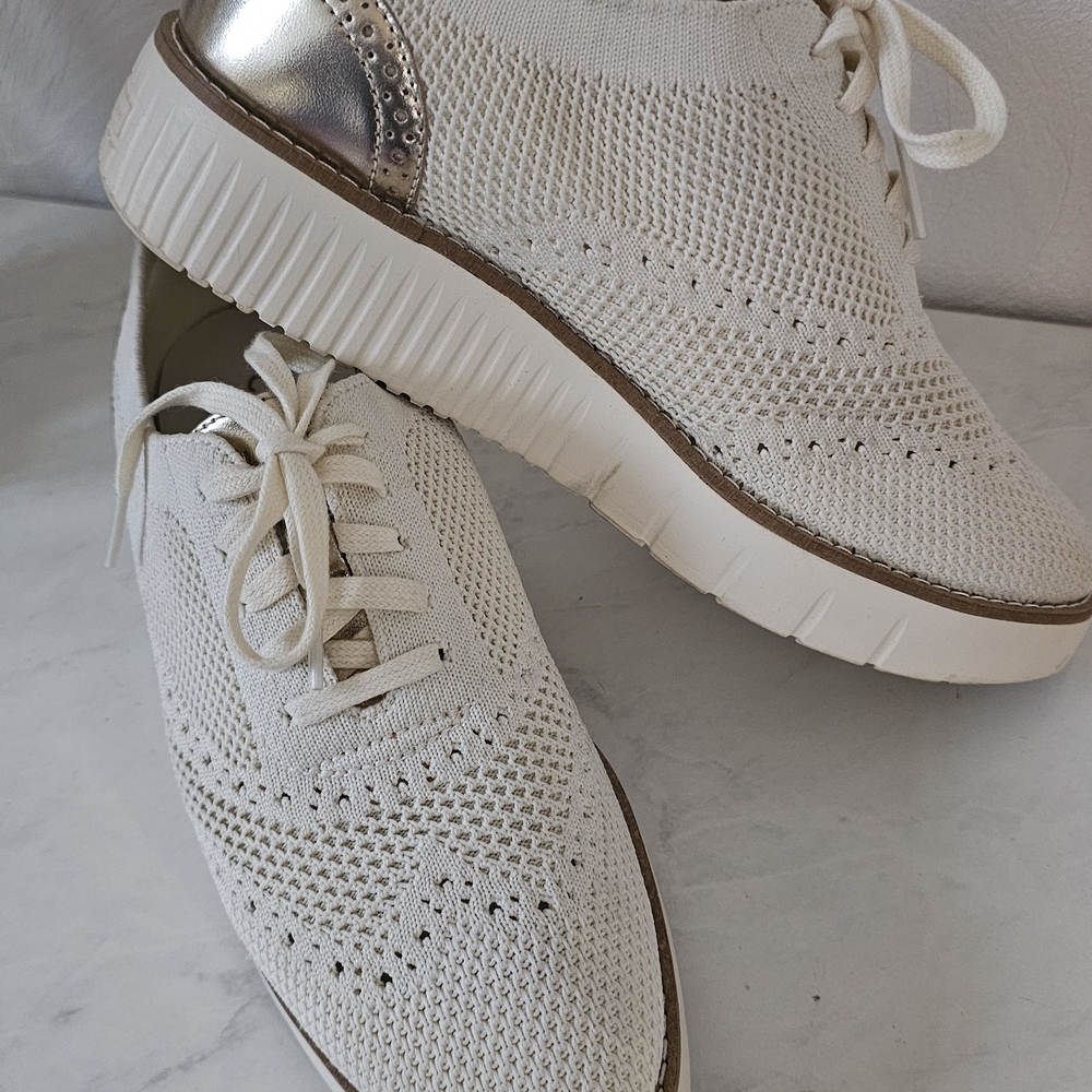 Cole Haan Cream and Gold Women's Sneakers